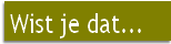 Wist je dat...